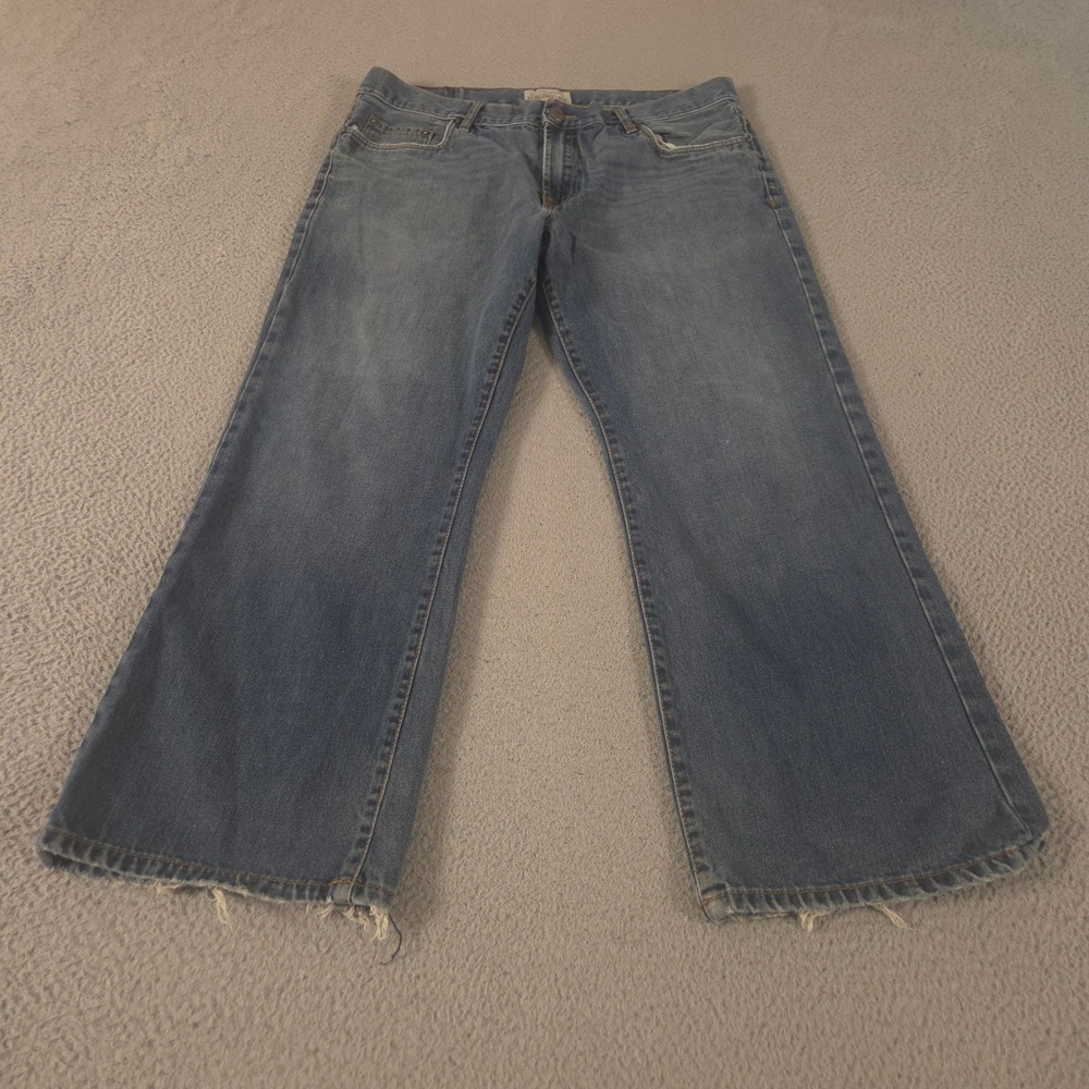 VINTAGE Aeropostale Jeans Mens 36x30 Original Bootcut Cotton Frayed Hem 00s Y2K
